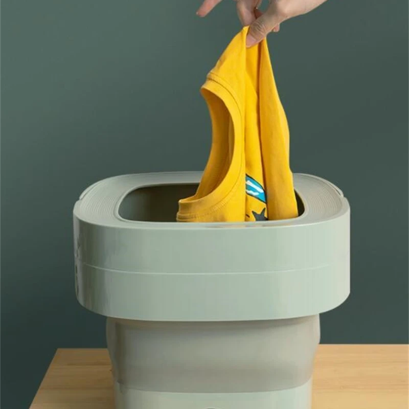 Household folding washing machine portable mini socks underwear artifact high temperature resistance sterilization barrel