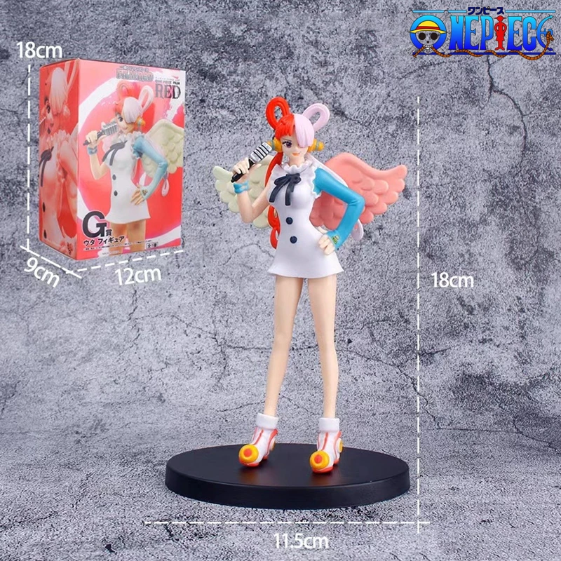 

18cm Anime One Piece Uta Film Red Dxf Pvc Action Figure Red Hair Singer Ver Figurines Collection Model Statue Doll Kids Toy Gift