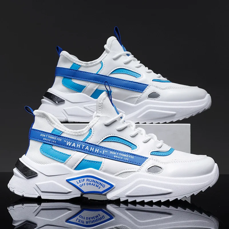 

Мужские кроссовки на шнуровке, дышащая повседневная обувь для бега, оригинальные легкие прогулочные кеды