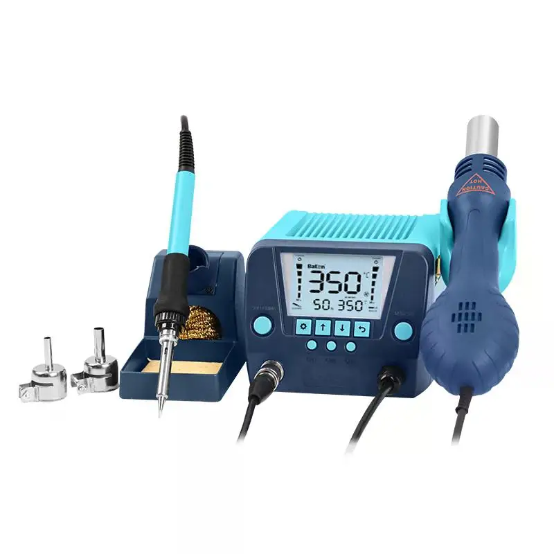 BAKON BK881 Новый дизайн 2 в 1 паяльная станция с цифровым ЖК-дисплеем и паяльником