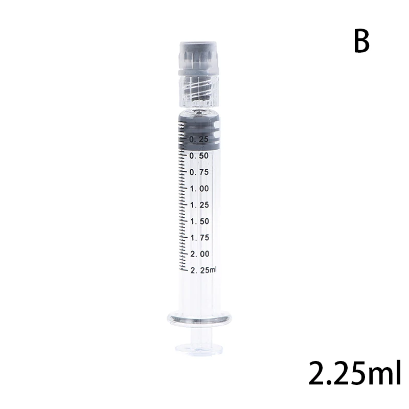 Термостойкий многоразовый стеклянный шприц HUXUAN 1/2.5/3/5 мл