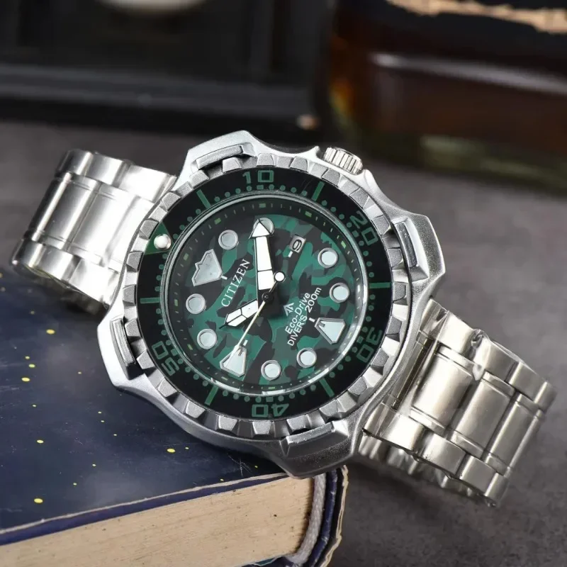 Часы CITIZEN Мужские кварцевые с хронографом люксовые повседневные модные