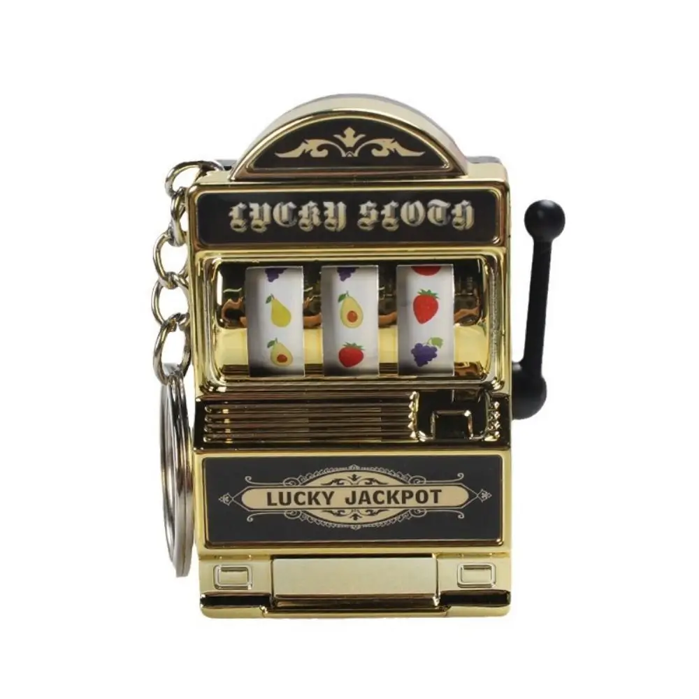 Мини-слот-машина брелки пластиковые забавные брелоки Lucky Jackpot несколько цветов