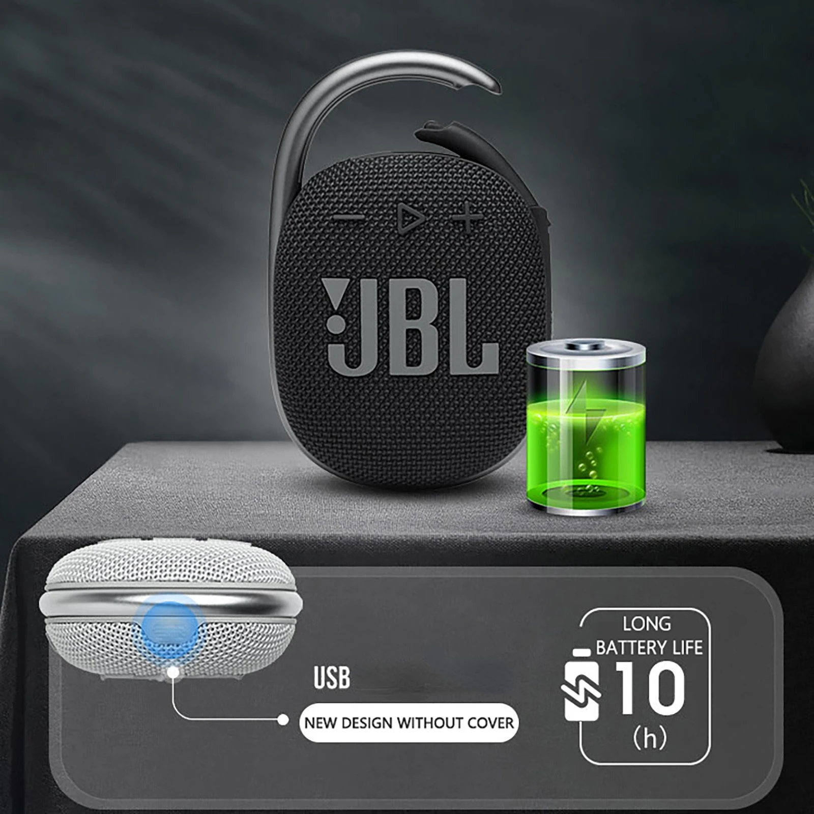 Беспроводной Bluetooth 5 1 мини-динамик Clip 4 портативная Ip67 водонепроницаемая уличная