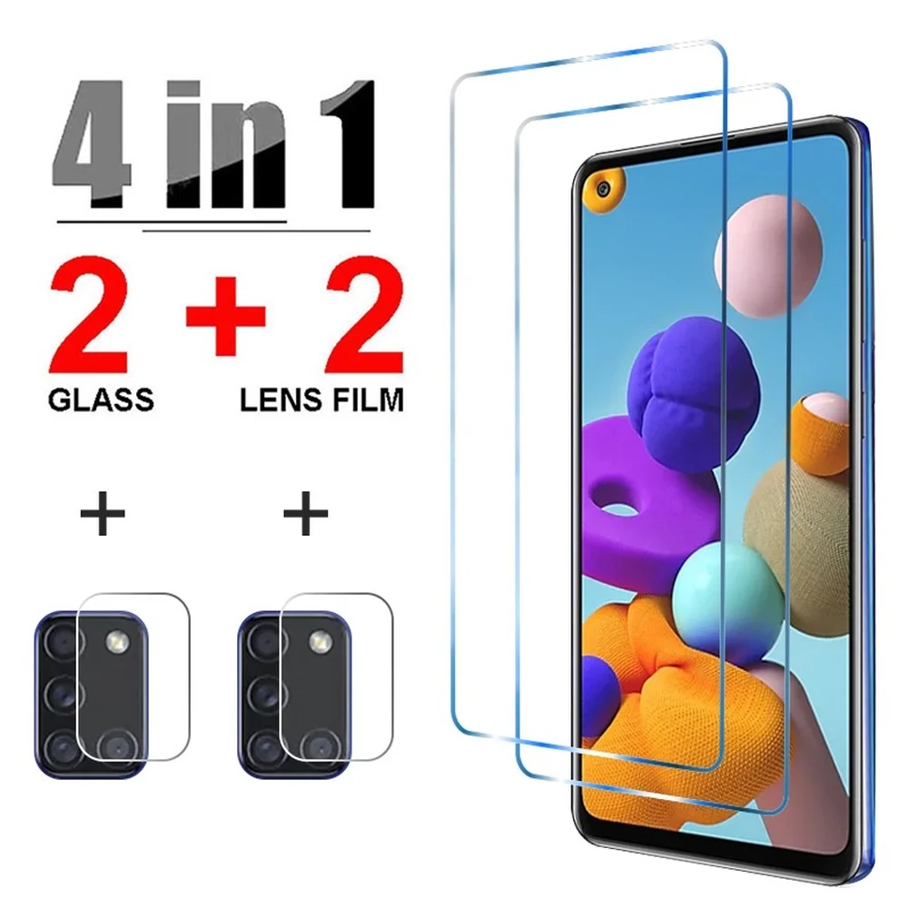 

Закаленное стекло 4 в 1 для Samsung S22, A52, A32, A12, A72, A22, A50, A51 Plus, Защита экрана для galaxy A71, A41, A31, A21S, A23, A13, A03, A42