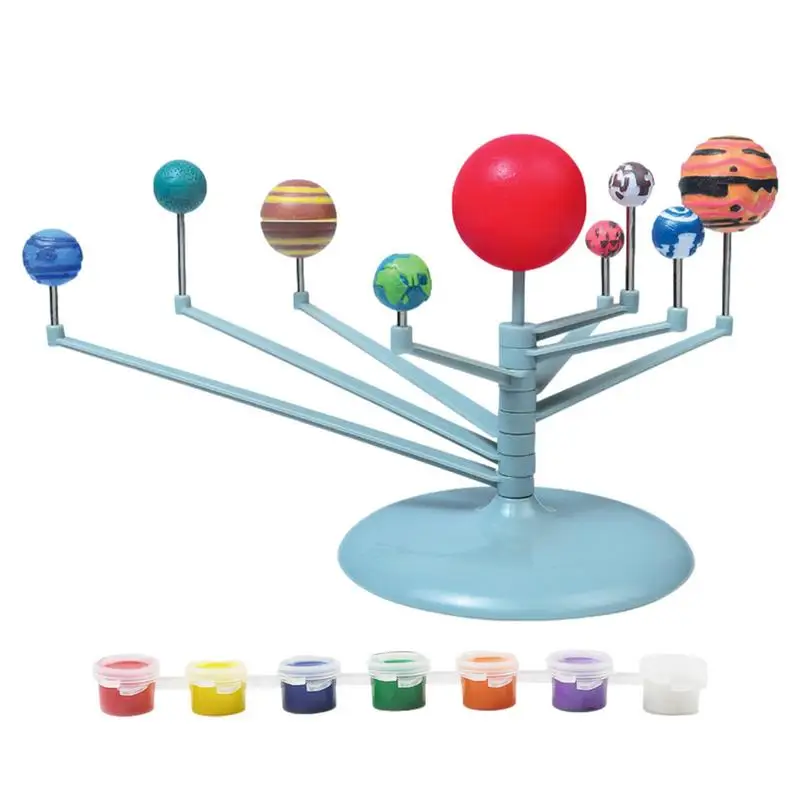 

Eight Planets Solar System Model Science DIY Assembly Parent-Child Interactive Planetarium Toy Child Intelligence Development