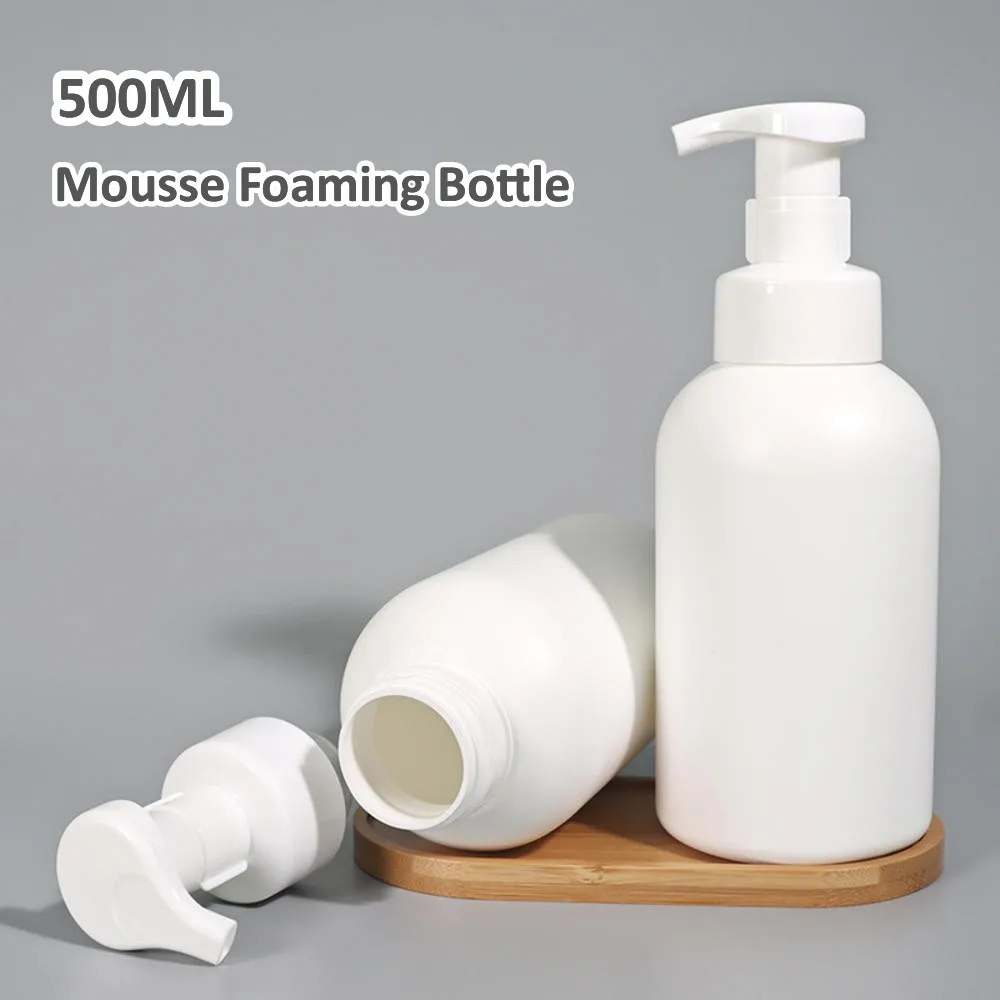 

500ml Foaming Bottle Liquid Soap Whipped Mousse Bottle Hand Washing Press Bottle Liquid Shower Gel Foam Pump Head Dispenser