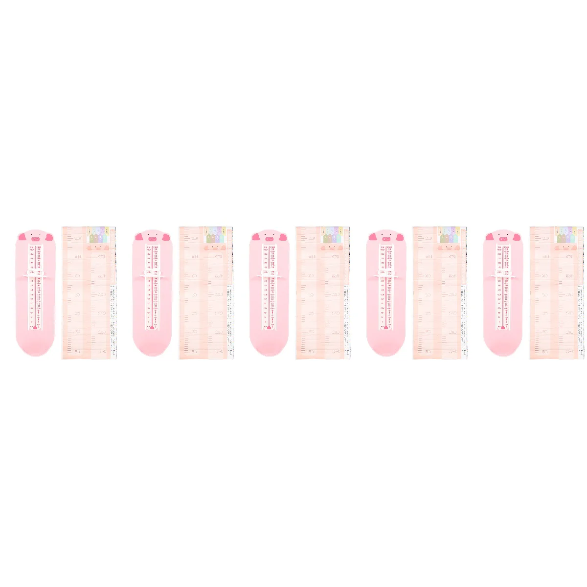 

5 Sets Height Tape Measurer Cartoon Wall Stickers Kids' Shoe Sizer Foot Measuring Ruler Chart
