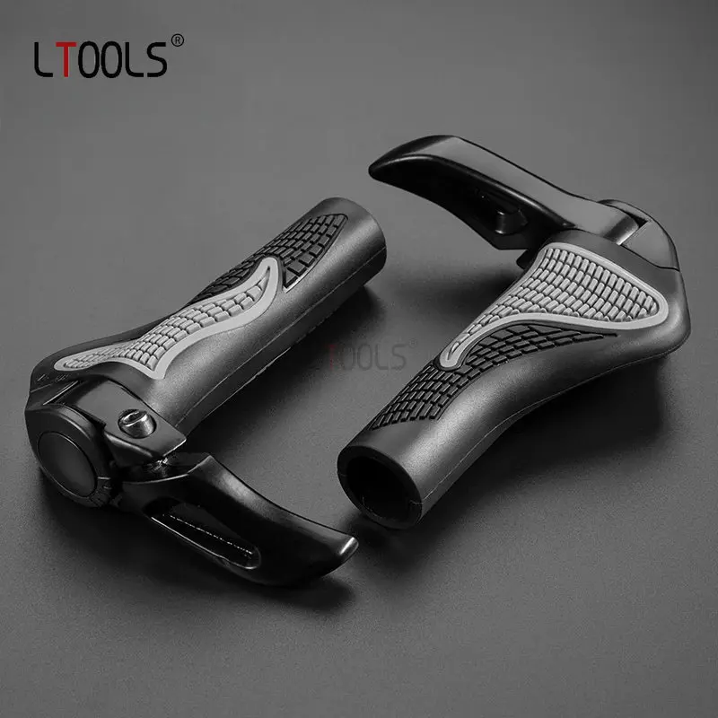 

New Mountain Bike Sheep Horn Handle Cover with Bilateral Locking Waterproof and Anti slip Bicycle Handle Rubber Cover Accessorie