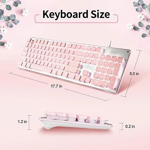 

HSYK Wireless Keyboard LT600 2.4Ghz Full-Size And Mouse Combo For Home Office