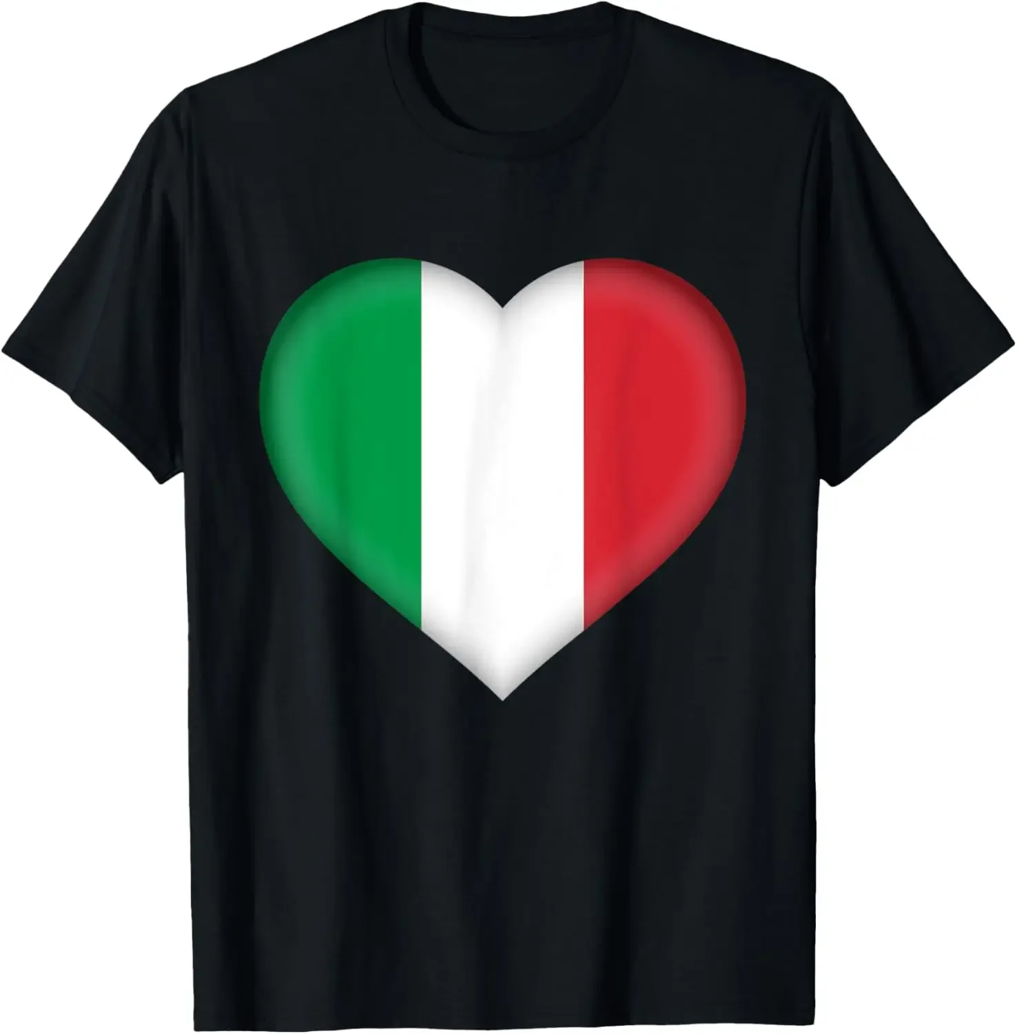 Итальянская футболка I Love | Наряд с итальянским флагом и сердцем