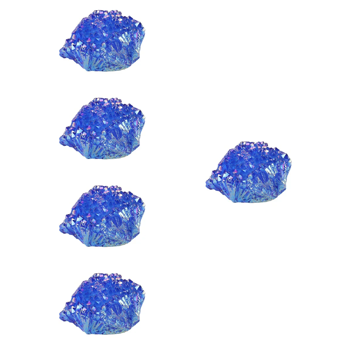

5pcs Natural Stone Adornment Tabletop Irregular Stone Office Decoration