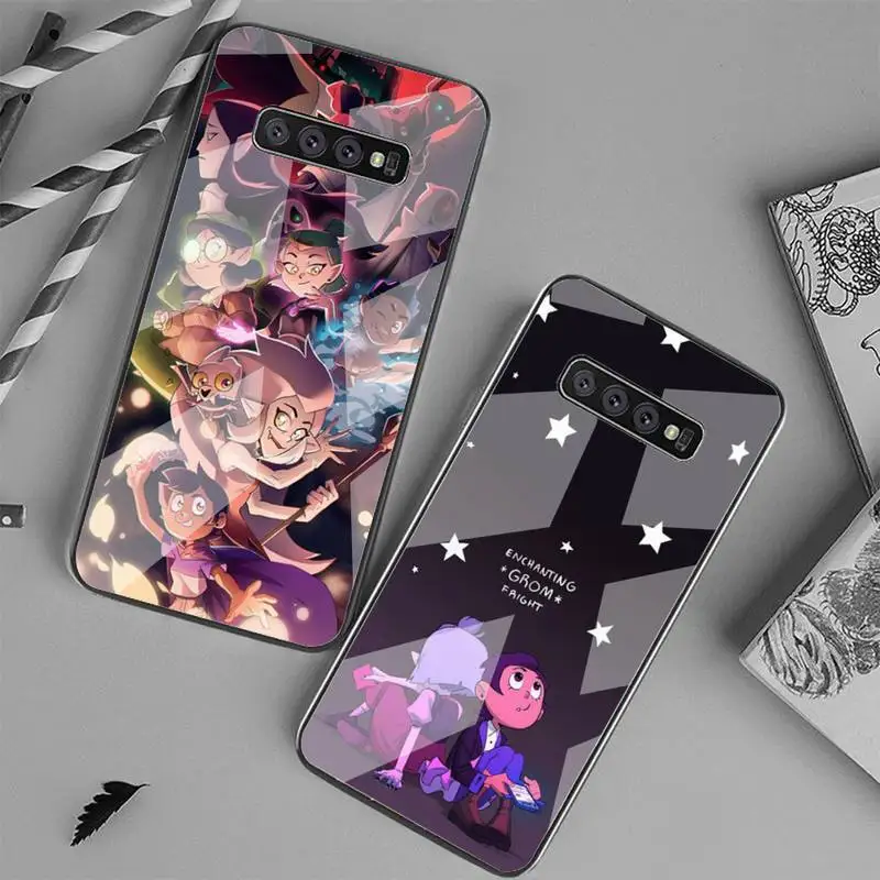 

The Owl House Phone Case Phone Case Tempered Glass For Samsung S20 Ultra S7 S8 S9 S10 Note 8 9 10 Pro Plus Cover
