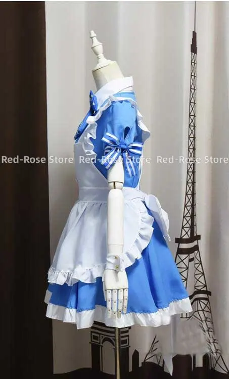 При заказе кролик? Kafuu Chino Maid Outfit Косплей Desu ka Gochuumon wa Usagi Desuka Kirima Syaro Костюм на заказ