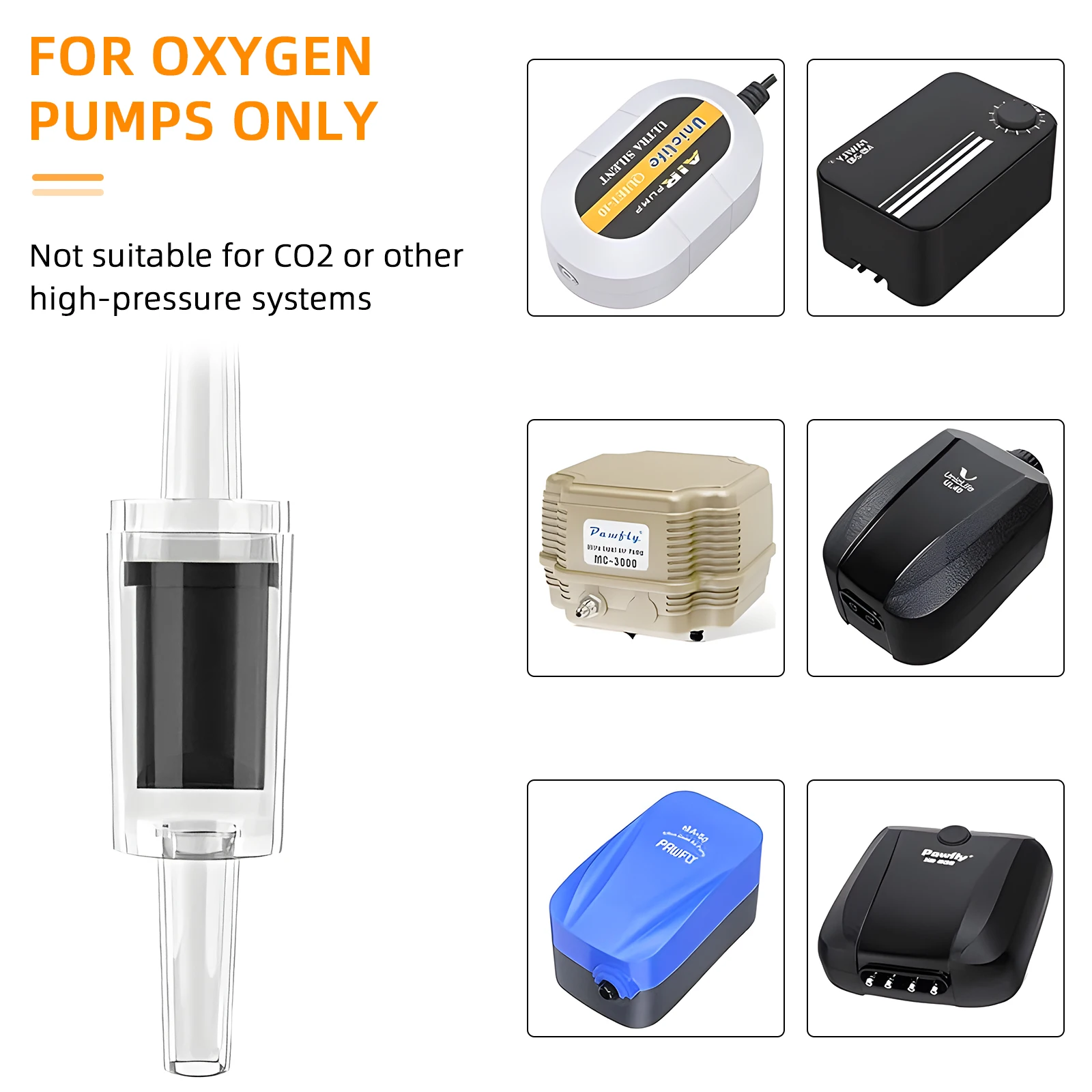 10 шт. аквариумный воздушный насос Wolinpet обратные клапаны пластиковый