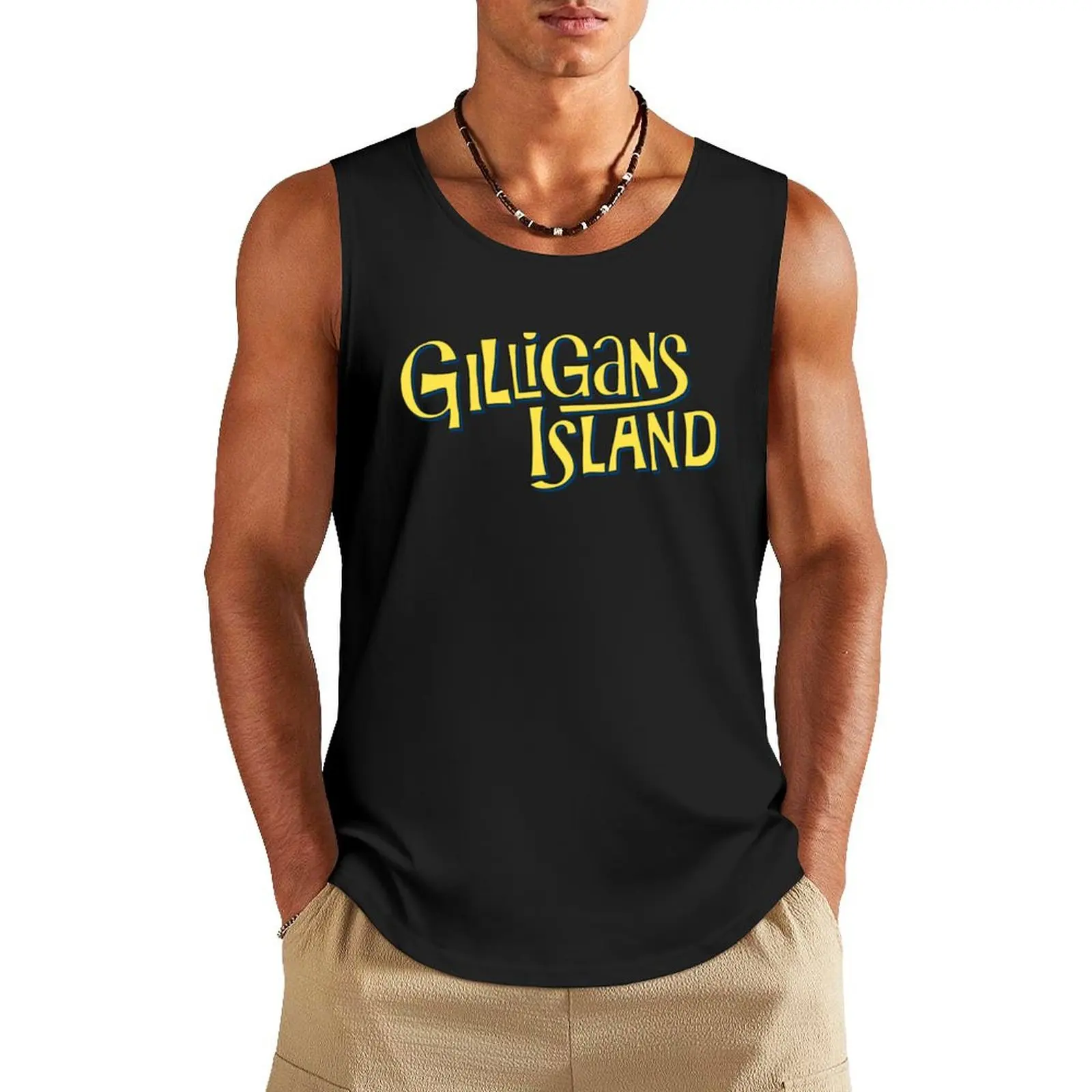 Майка GILLIGANS ISLAND мужская одежда брендовые рубашки без рукавов мода 2025 года