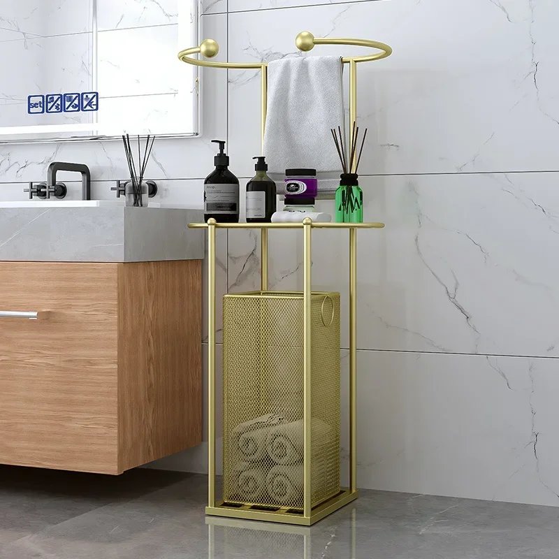 Полка для ванной комнаты в скандинавском стиле светильник унитаза роскошная