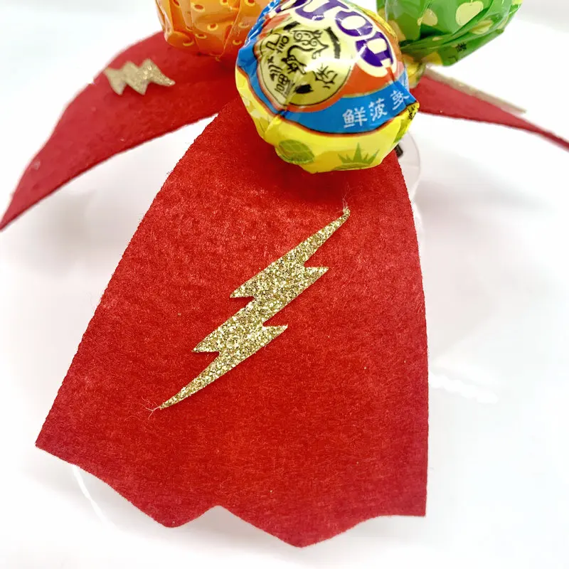 12 шт. блестящие фетровые украшения в виде леденцов