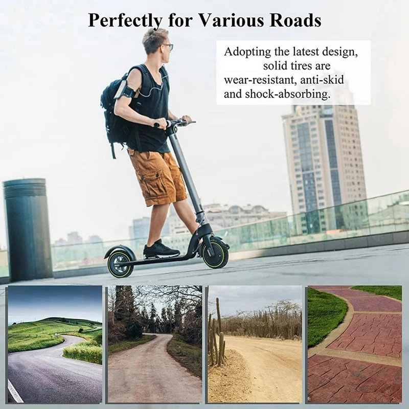 2 шт. для электроскутера XIAOMI 8 1/2X2 Взрывозащищенная шина 5 дюйма