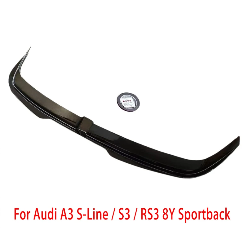

Для Audi A3 A3 S-Line S3 RS3 8Y 8Y Facelift Sportback 2020-2024+ Задний спойлер в стиле Maxton, крышка заднего спойлера на крыше багажника, накладки