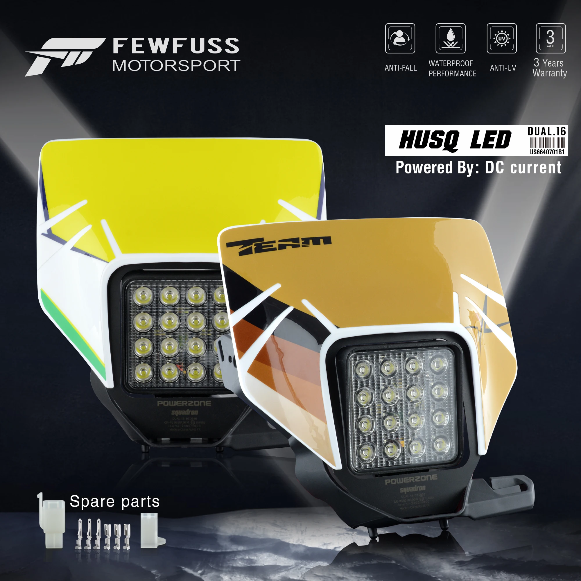 Передсветильник фонарь для мотоцикла FEWFUSS, светильник фонарь, обтекатель для супермото, для детской езды на мотоцикле, эндуро, Передний фонарь VSL