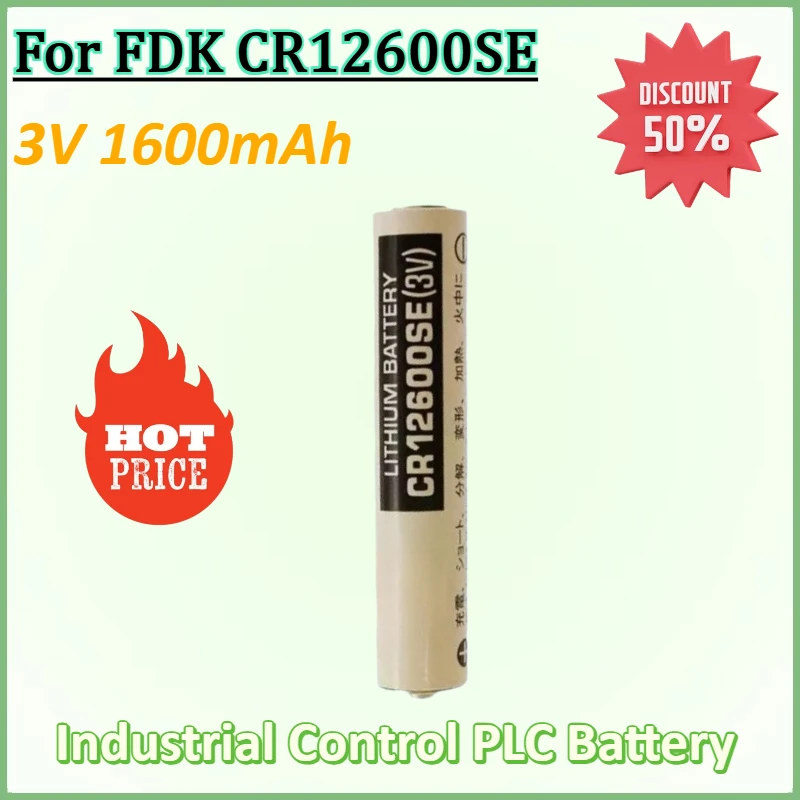 Фото Новая батарея для FDK CR12600SE 3 В 1600 мАч промышленный компьютер PLC датчик термостат литиевые батареи №1
