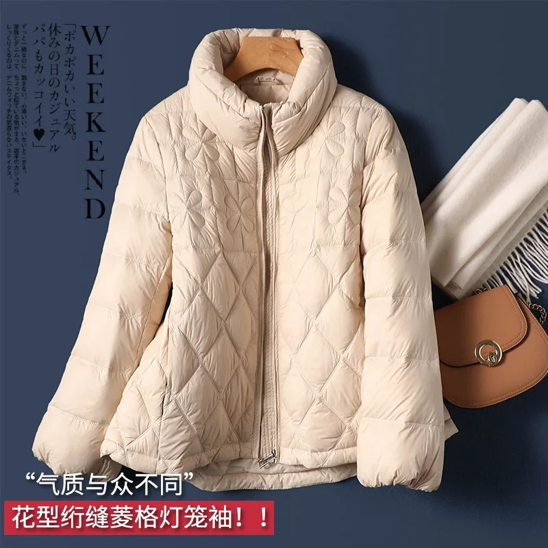 Thin 90% Duck Down Jacket Women New Fashion Design Coat Casual  Autumn/Winter  Zipper  Coat Women  Casaco Feminino Inverno 2022