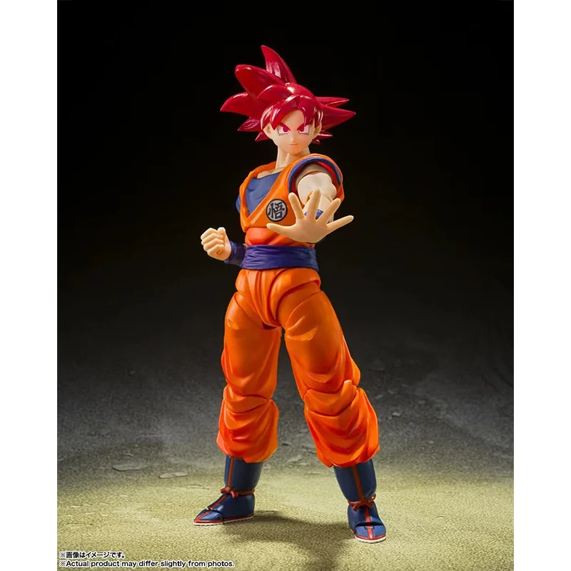 100% оригинал Bandai S.H.Figuarts SHF Dragon Ball Super Saiyan God Son Goku Сердце правосудия в наличии Аниме