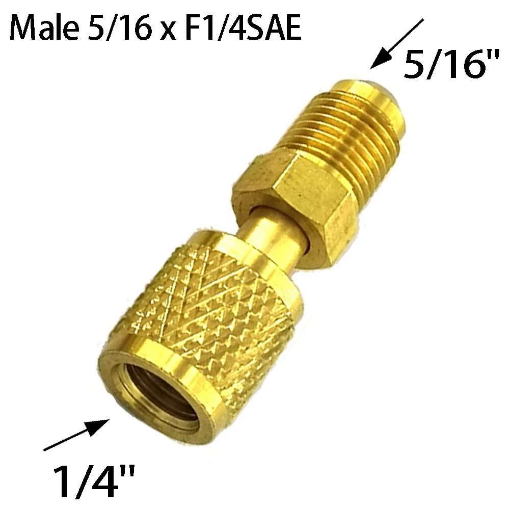 

M 5/16 X F1/4 SAE переходник, деловой и промышленный, антивозрастной, прочный для кондиционирования воздуха для R32 R410a, практичный хладагент