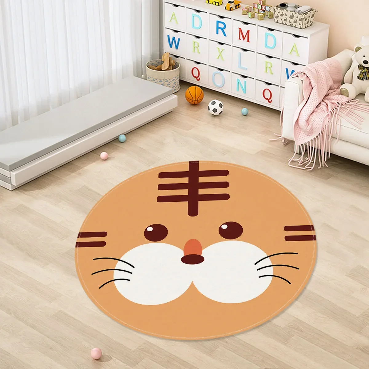 

Round cartoon carpet bedroom carpet living room sofa salon decoration rugs room bedside floor rug baby crawling mat outdoor rug