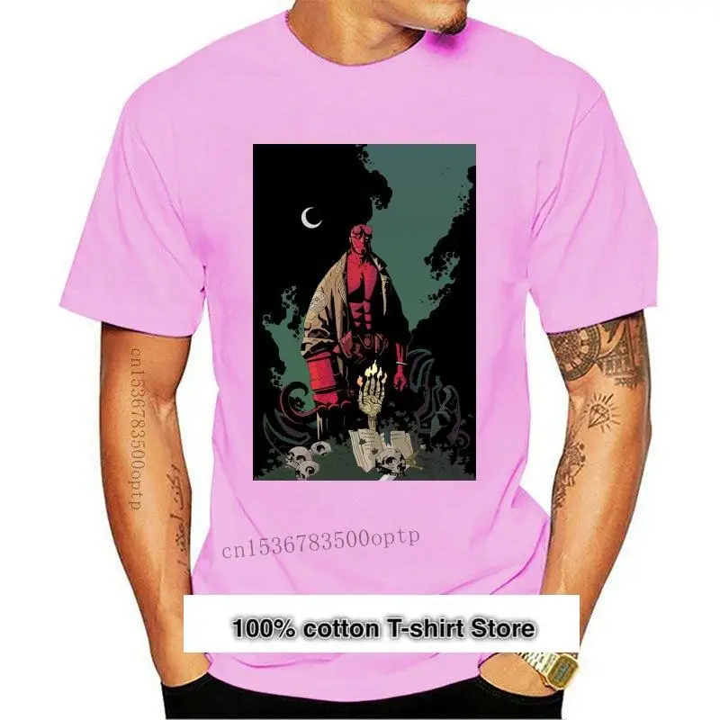 

Camiseta de arte Hellboy Original, Camiseta de algodón Premium, nueva