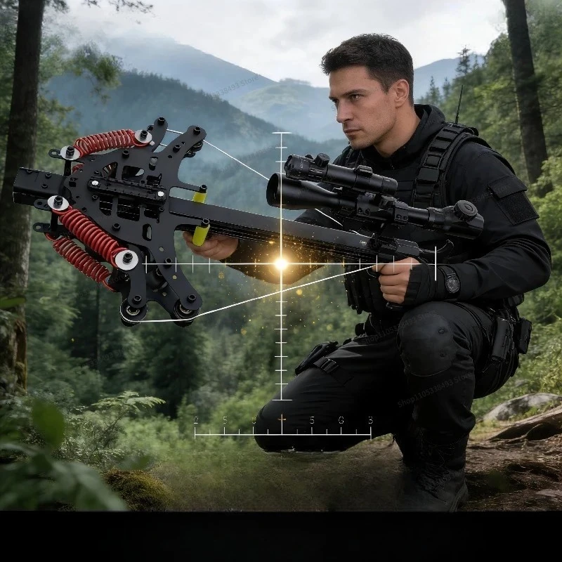 Фото Лук-арбалет Viper Compound Bow 2026: Новинка, высокоточный, для стрельбы на открытом воздухе, с непрерывной стрельбой, 50-кратным прицелом, для взрослых, специальный, трехцелевой. №4