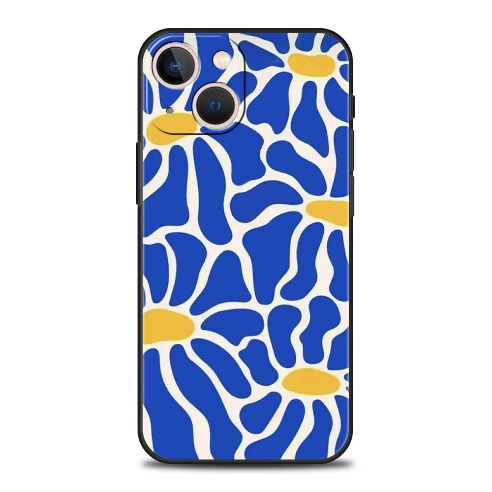 Чехол для телефона с абстрактным цветочным рынком iPhone 16 13 15 14 12 11 Pro MAX XR X SE XS 7 8 Plus