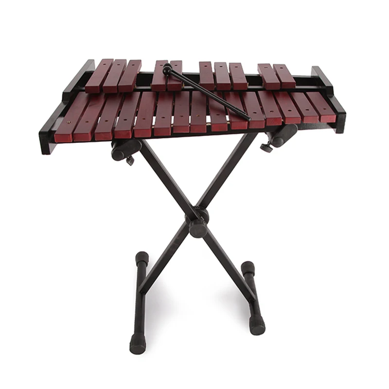 

Professional musical instrument 25 notes marimba xylophone with wooden music stand