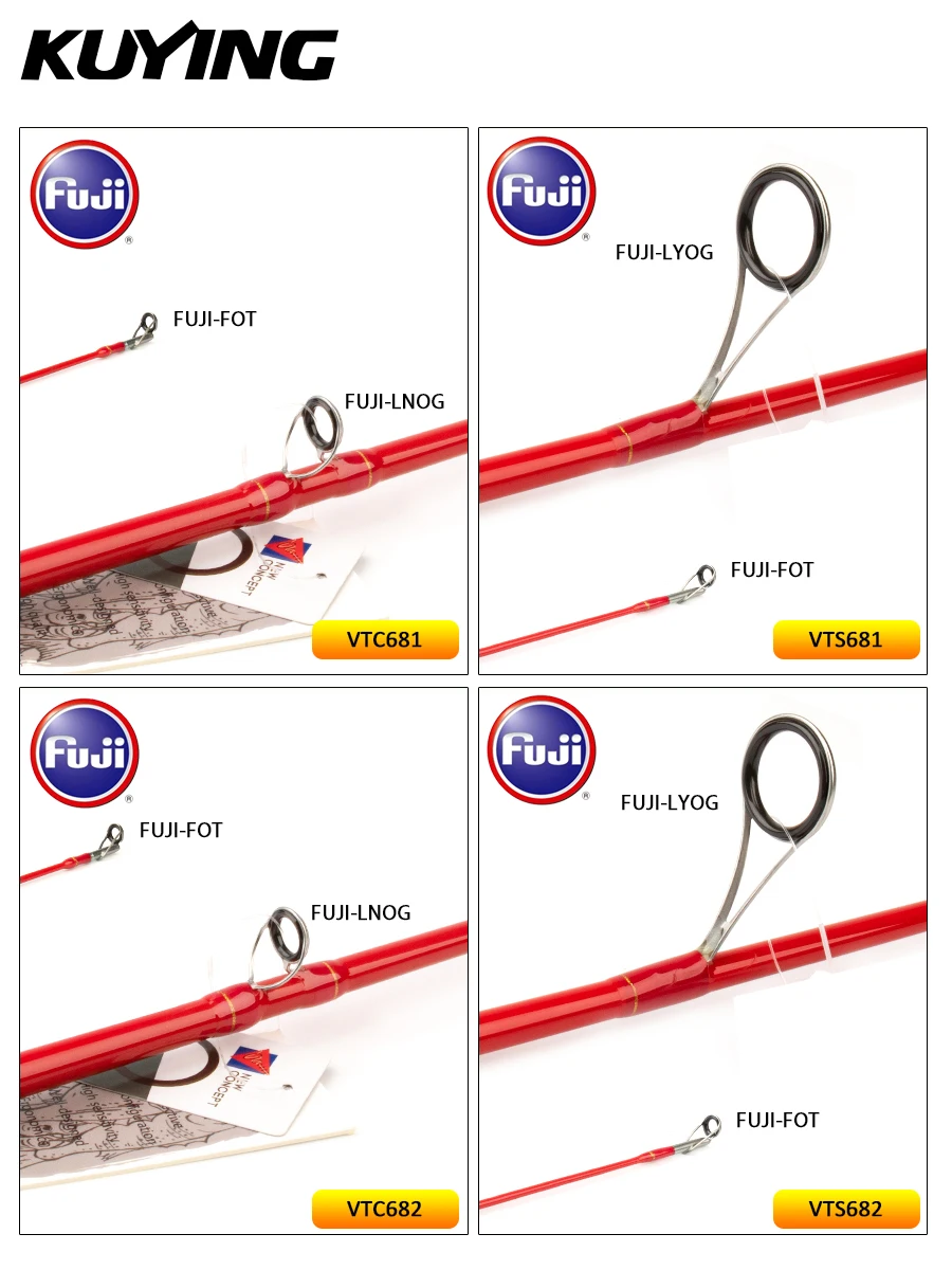 KUYING VITAMIN SEA 6ɸ &quot2 04 м медленная удочка для отсадки 1 5 секции спиннинговая