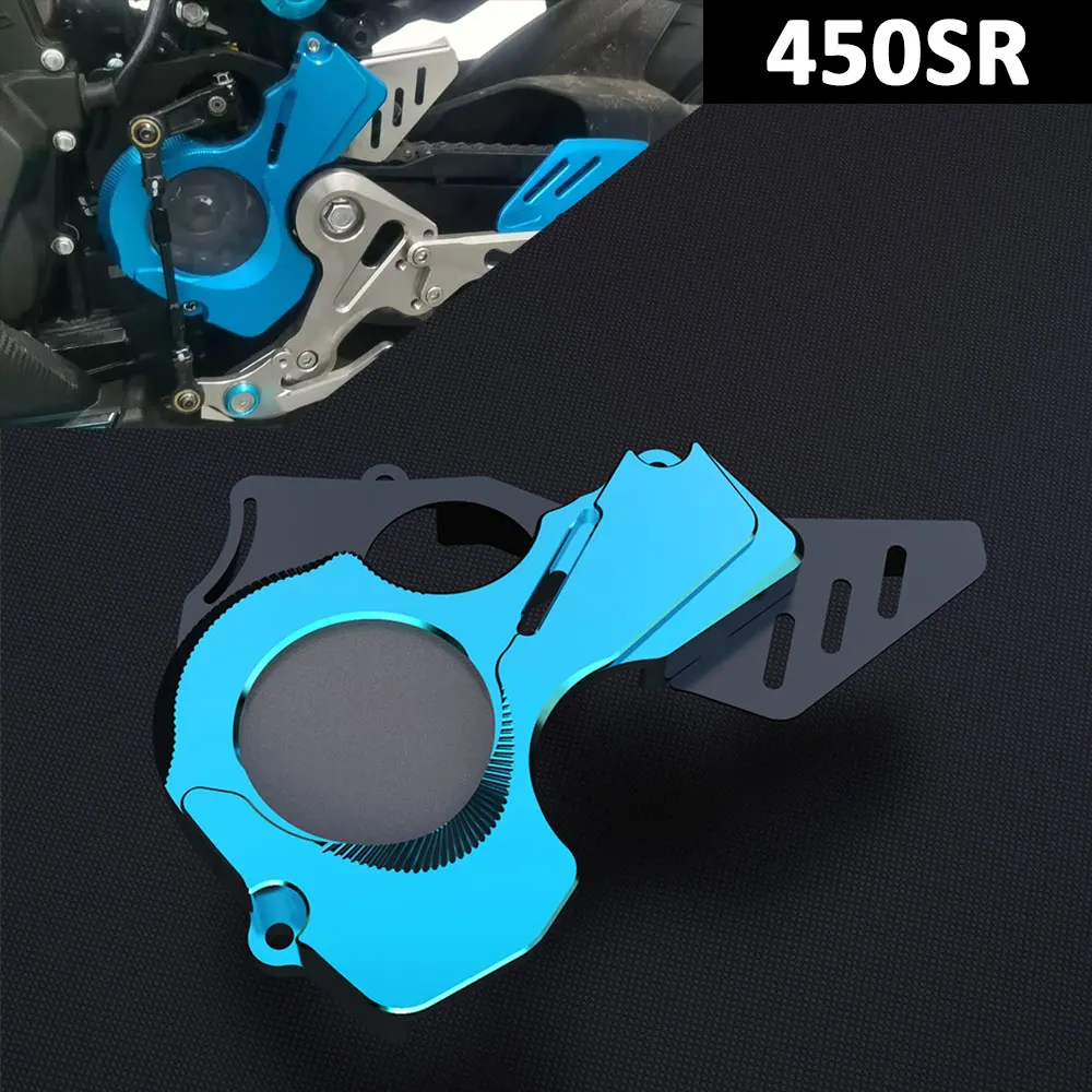 

Motorcycle CNC Front Sprocket Cover Drive Shaft Cover Protector Chain Guaud Cover For CF MOTO CFMOTO 450SR 450 SR 2022 2023 2024