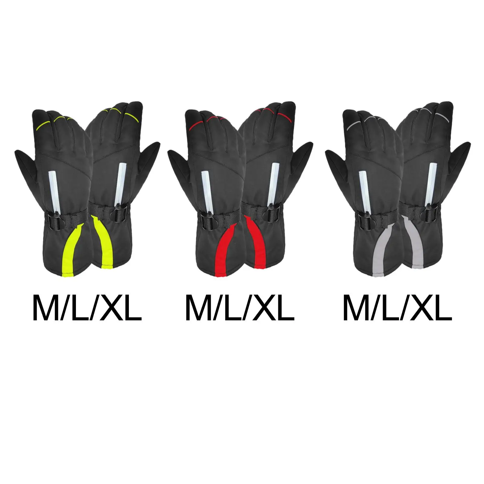 

Touch Screen Warm Mittens Windproof Non Slip Thicken Winter Gloves Ski Thermal Gloves for Men Women Skating Motorcycle Biking