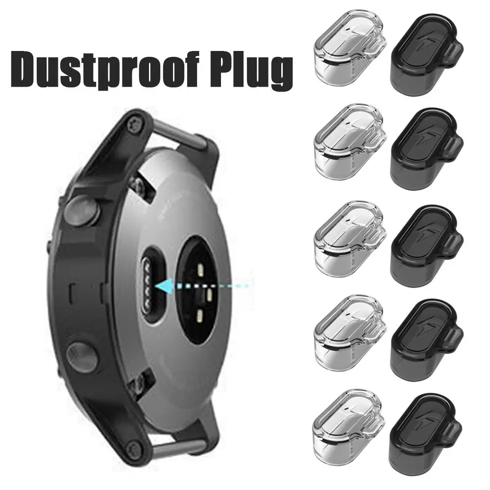

Charging Port Dustproof Plug Cover Protector Cap for Garmin Forerunner 955 945 255 Fenix 7 7S 7X 6 6S 6X TPU Clear Dust Cap Case