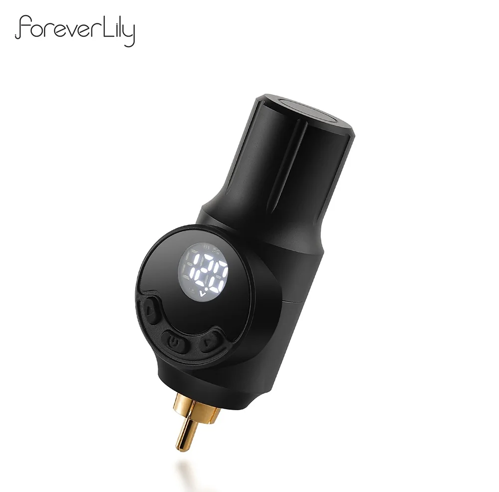 

1500mAh Tattoo Pen Battery LCD Screen RCA Interface Connector Mini Wirseless Power Supply For Tattoo Rotary Machine PMU Pen