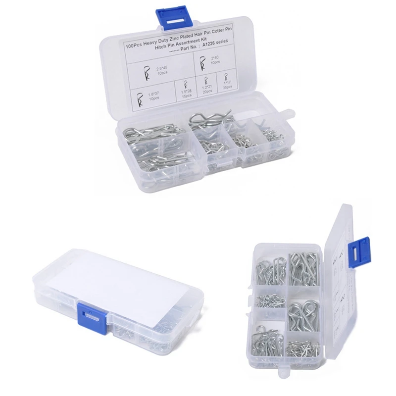 200 шт. M1 M1.2 M1.5 M1.8 M2 M2.5 стальные Пружинные штифты типа R Волнистый зажим разделенный