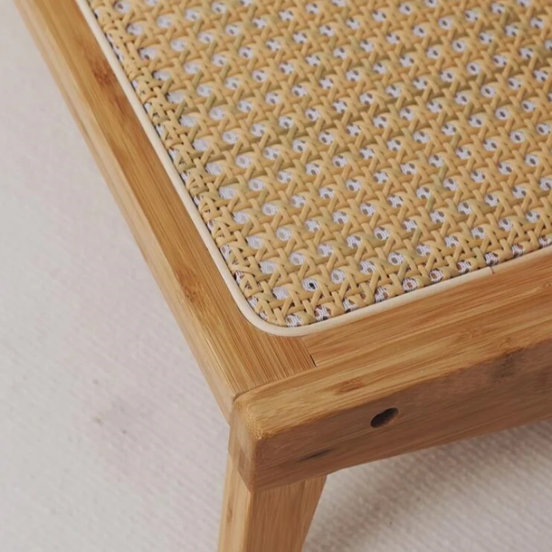 Напольное кресло из бамбука и ротанга Современное напольное среднего века без