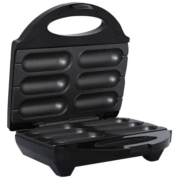 

Антипригарная 6 Мини-машинка для изготовления кукурузных собак, нержавеющая сталь