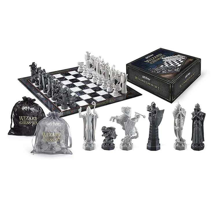 

Harries Movie TV Hogwarrts Finally Challenged Potter The Chess Action Toy Wizard Chess Board Set for Children Birthday Gift Toys