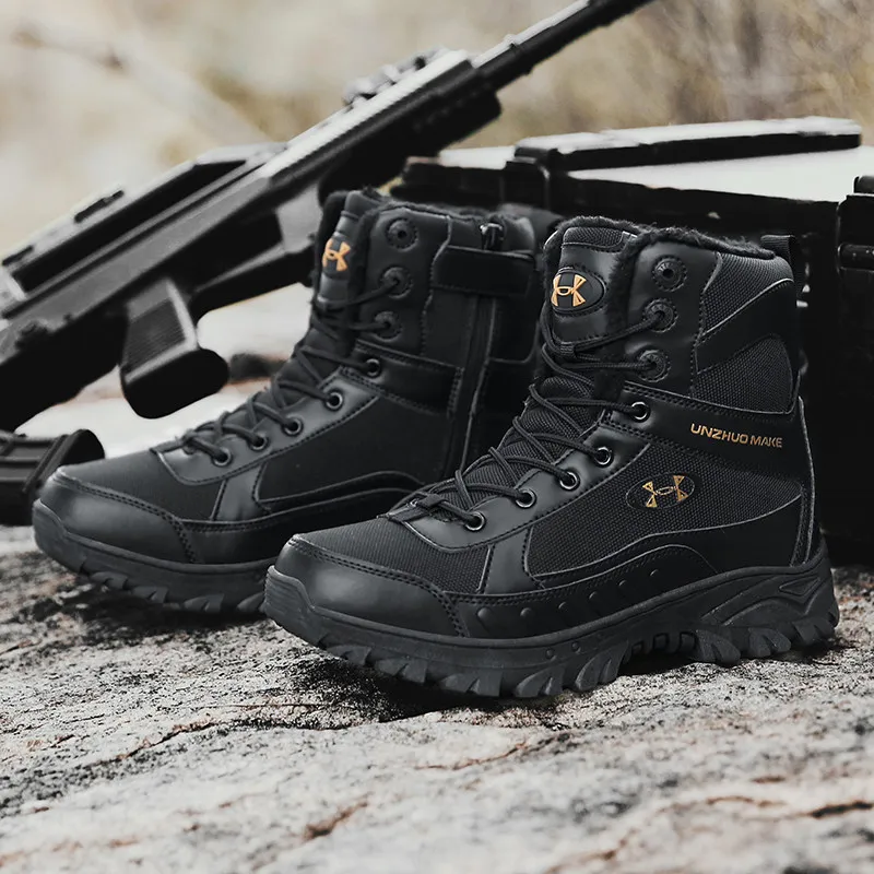 Winter Military Men Boots Outdoor Combat Tactical Shoes Men Hiking Boots Plus size Special Force Army Boots Men botas militares