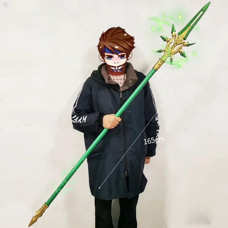 Xiao Zhongli вихревое оружие для косплея Vanquisher Genshin ударопрочное реквизит Yae Miko обманка
