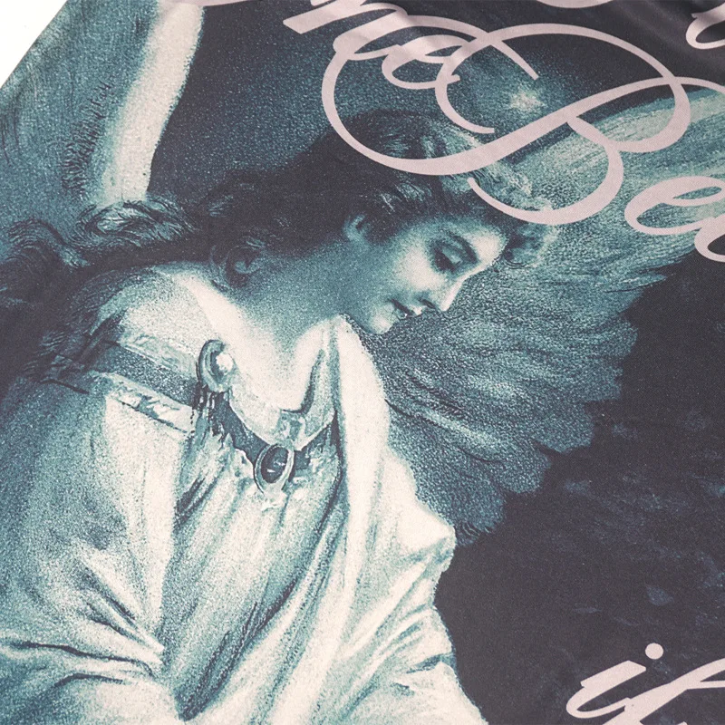 Женская длинная облегающая юбка с принтом ангела