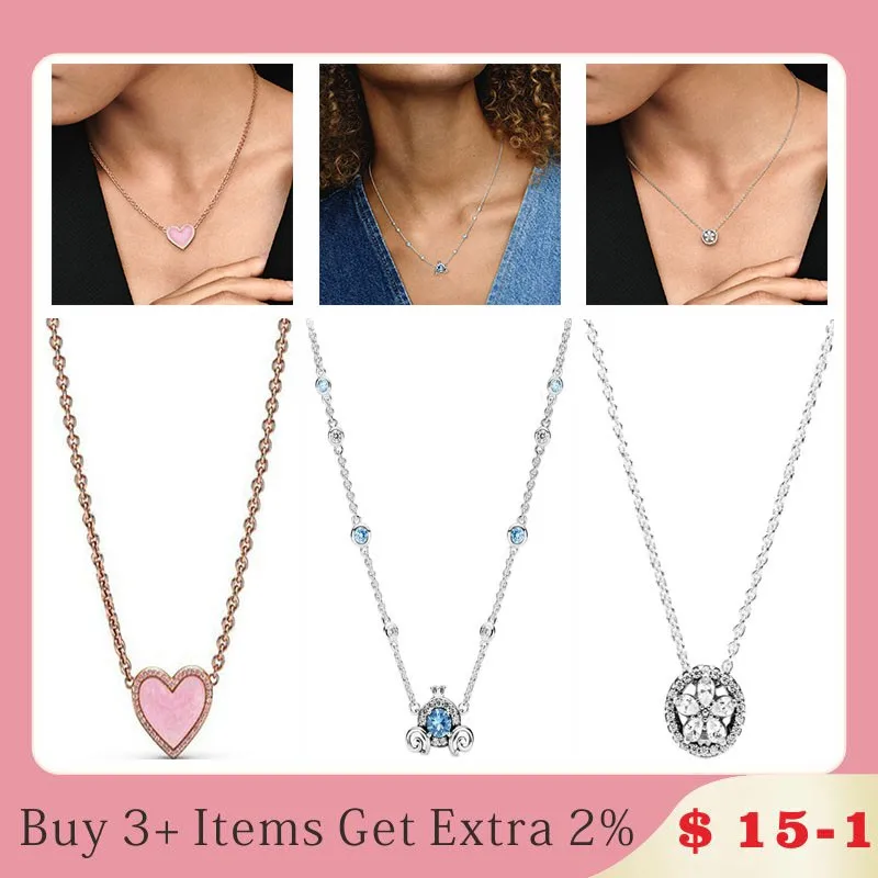 

2022 New Luxury S925 Sterling Silver Snow Pumpkin Carriage Women Pan Necklace For Wedding Gifts Couples Fashion Charm Jewelry