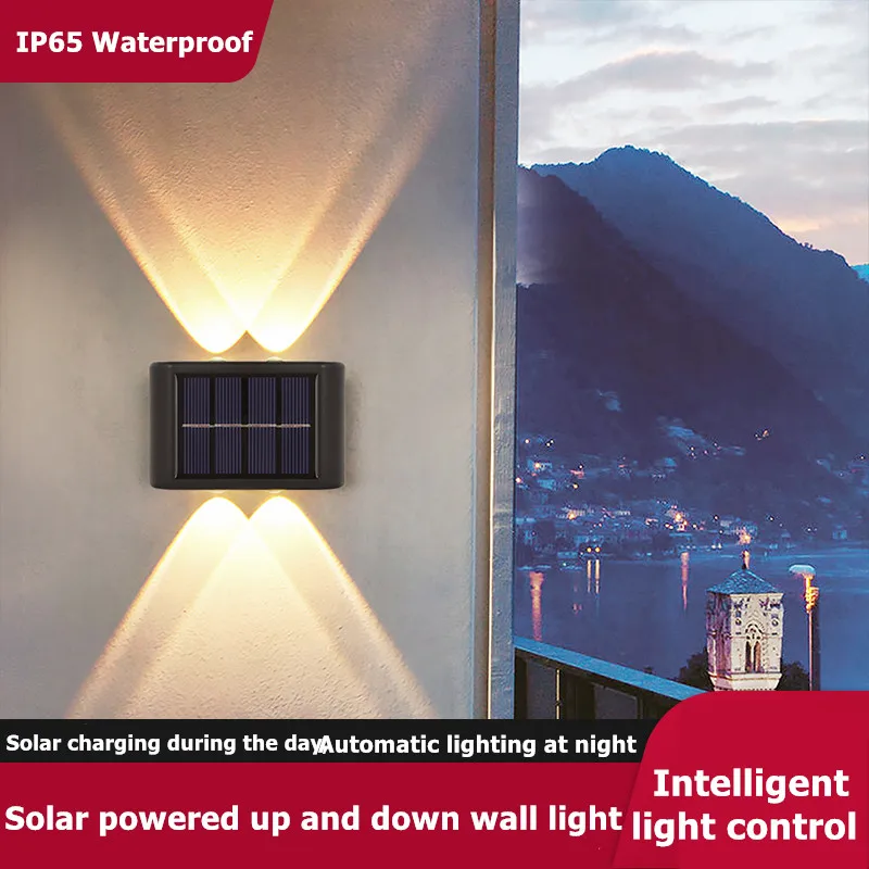 

1/4/8 Pcs Outdoor IP65 Solar Light LED Solar Sensor Wall Lamp Solar Waterproof Courtyard Garden Decoration Lighting Streetlights