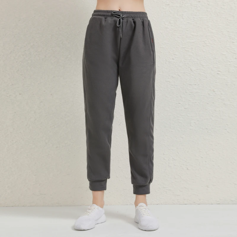 

winter warm pants 2023 New Loose Korean Version Plus Velvet Thick Sports Wide-leg Pants Women's Harlan Beam Foot Guard Pants