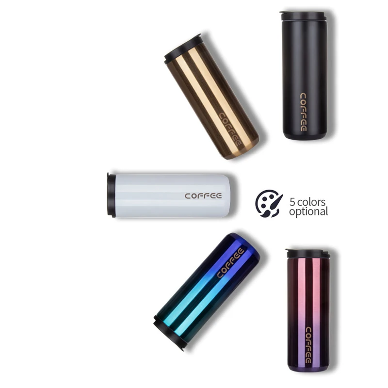 350 мл/500 мл кружки 304 нержавеющая сталь автомобильная прямая Питьевая кофейная